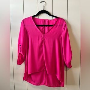 Bright Pink Lush Blouse